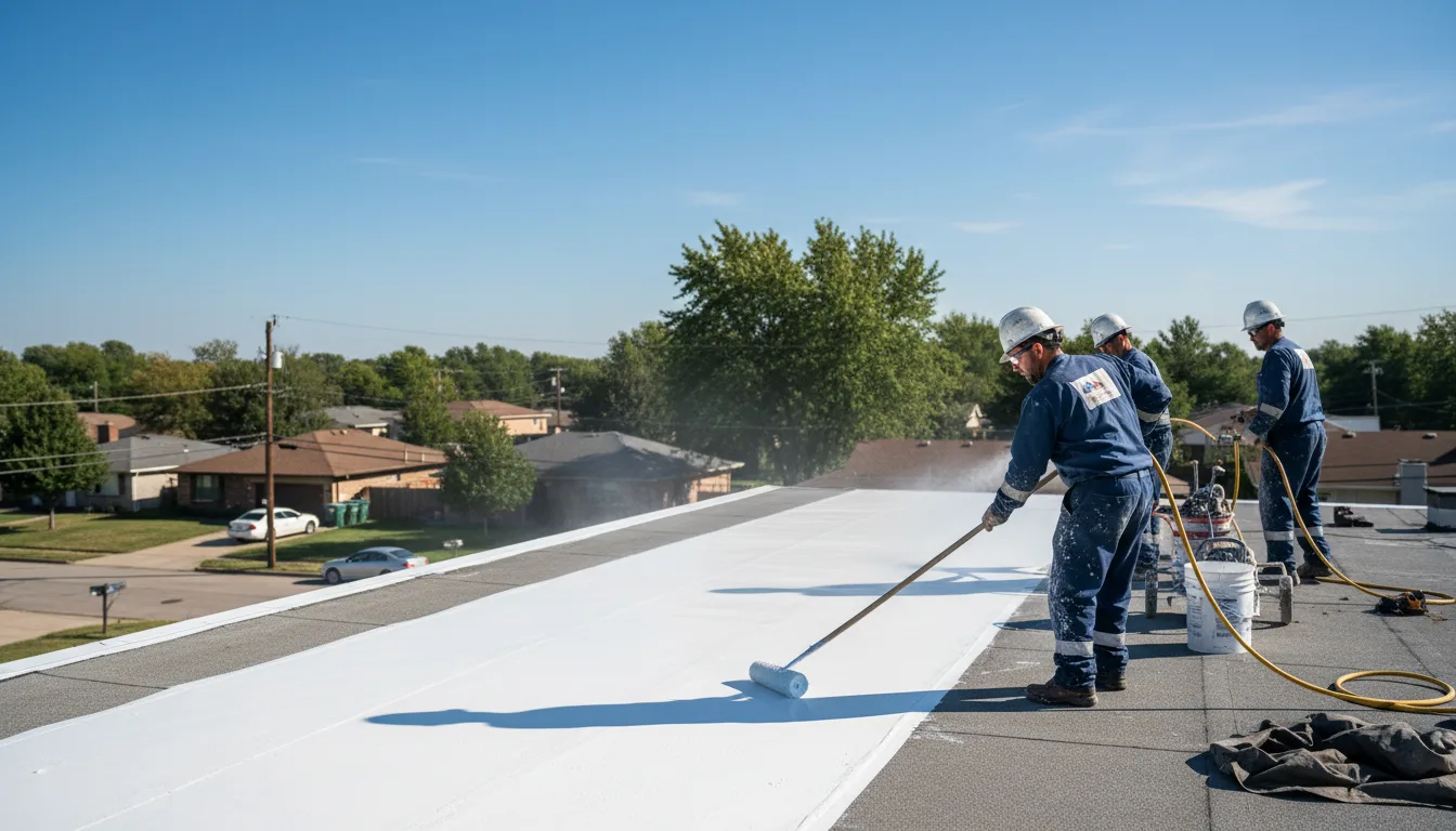 Commercial roof coating in Tustin, MI near me